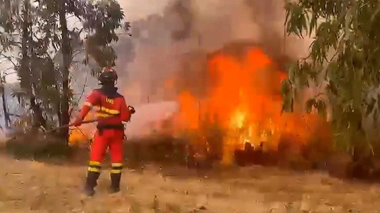 La UME se suma al incendio de Niebla (Huelva)