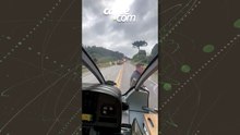 Motorista passa mal, bate carro e é levado de helicóptero ao hospital em Curitiba