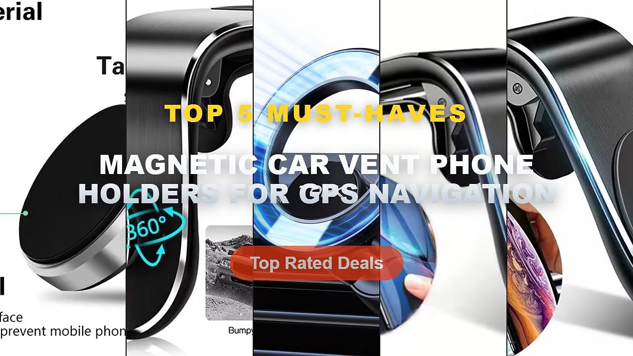 Cheap & Best Magnetic Car Vent Phone Holders For GPS Navigation Unboxing & Review - 360° Magnetic Car Phone Holder Stand...