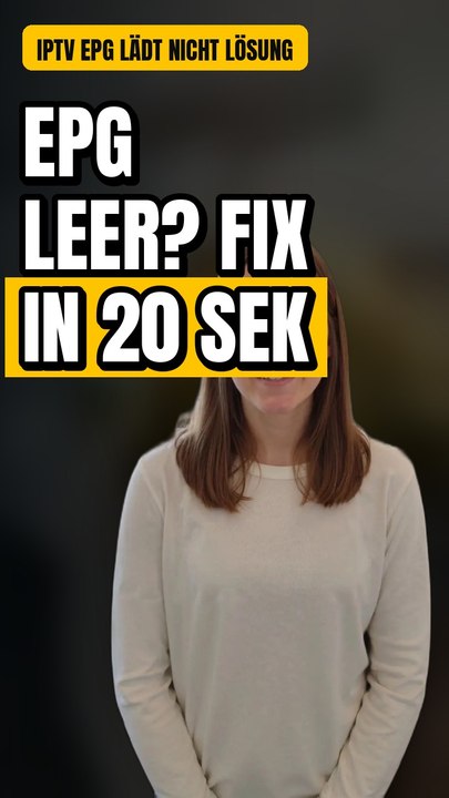 EPG leer? Dieser eine Klick fixiert es in 20 Sekunden (2026)