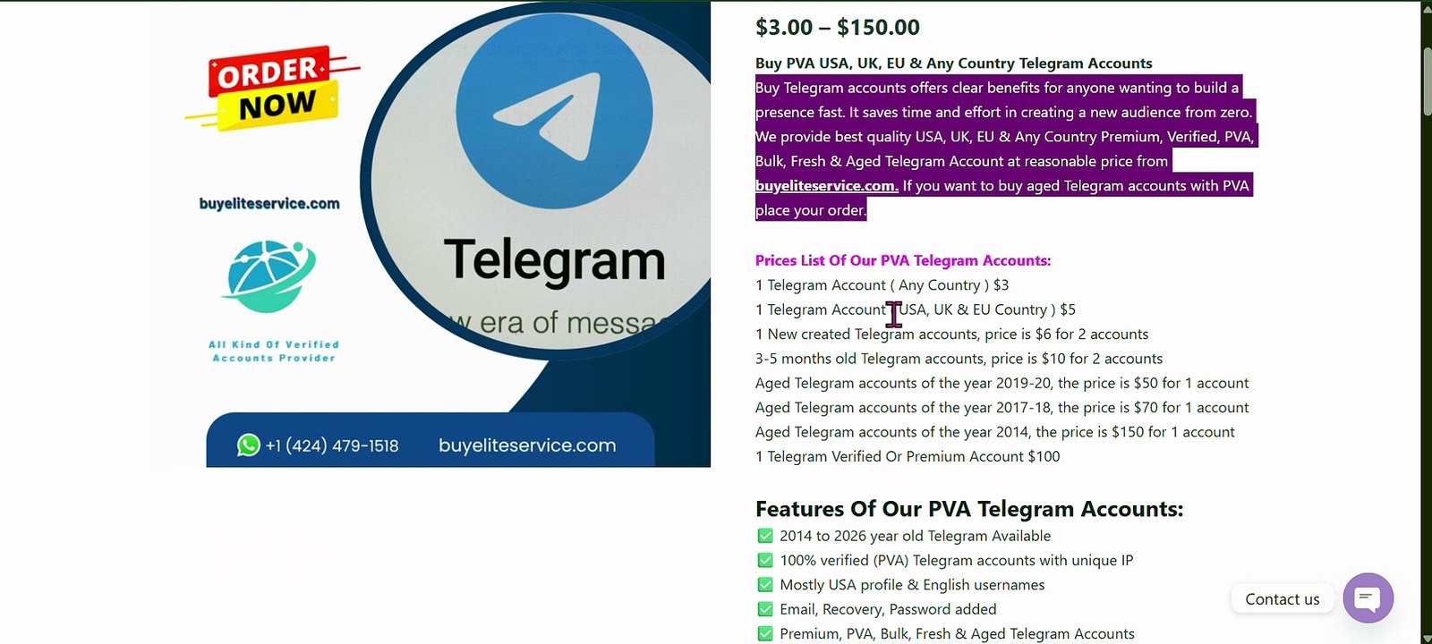 Buy Telegram Accounts for Sale – Aged & PVA ...