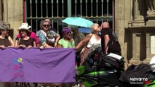 Llega a Pamplona en un largo viaje contra la fibromialgia