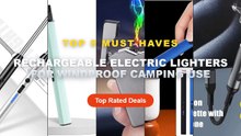 Cheap & Best Rechargeable Electric Lighters For Windproof Camping Use Unboxing & Review