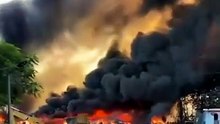 Incendio en vertedero de Cancino Adentro cubre de humo sectores de Santo Domingo Este