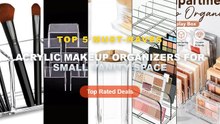 Don't Buy Acrylic Makeup Organizers For Small Vanity Space Before Watching This! - Makeup Organizer Box, 7 Compartment C...