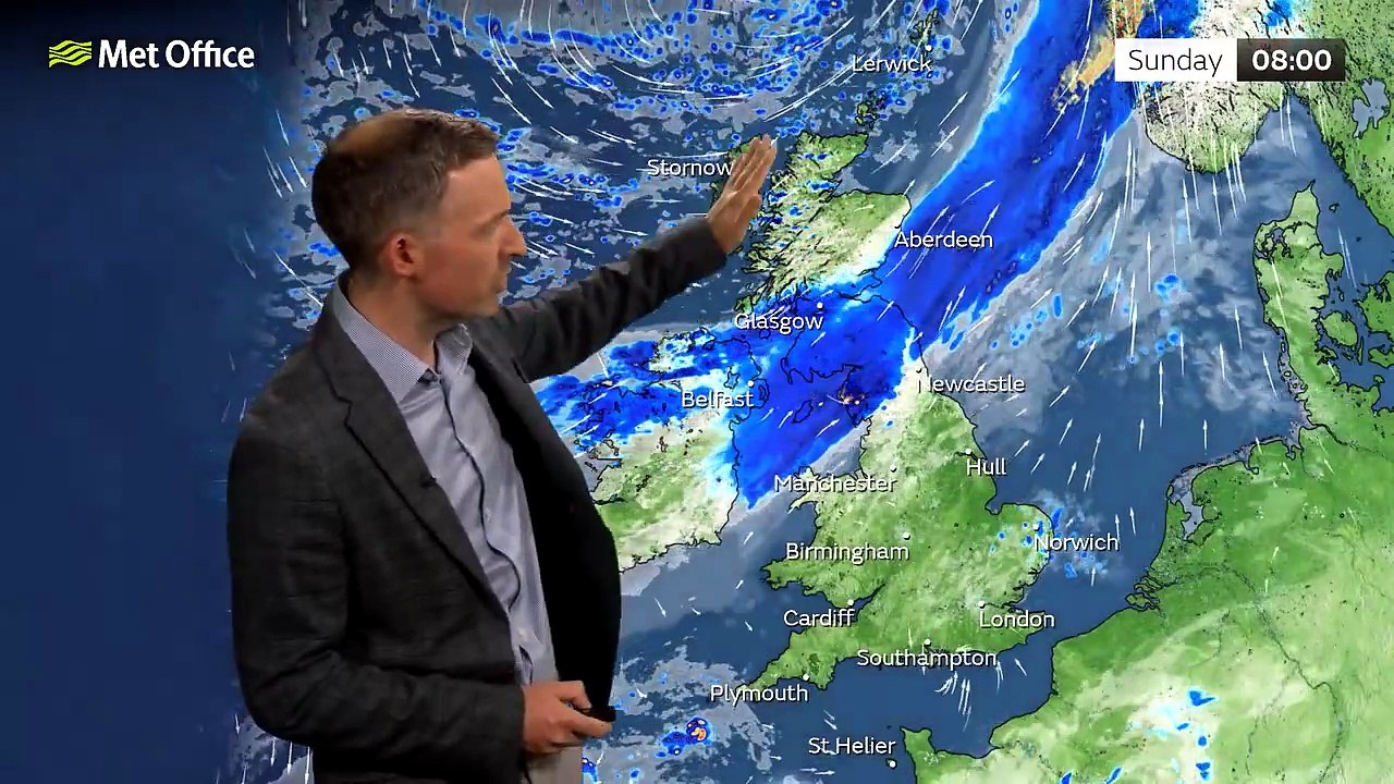Met Office Saturday Evening Weather Forecast 08/08/26