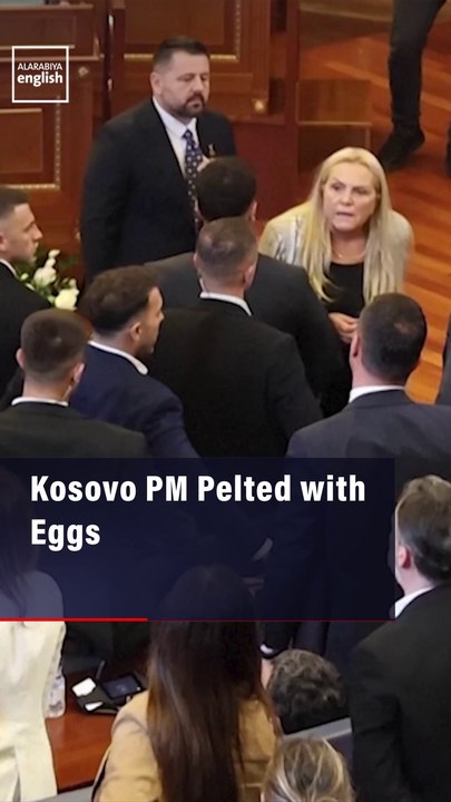 Kosovo PM Pelted with Eggs