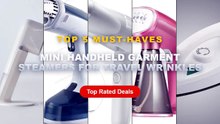 Mini Handheld Garment Steamers For Travel Wrinkles: Top 5 Best Sellers - 1300W Portable Handheld Garment Steamer Mini Tr...