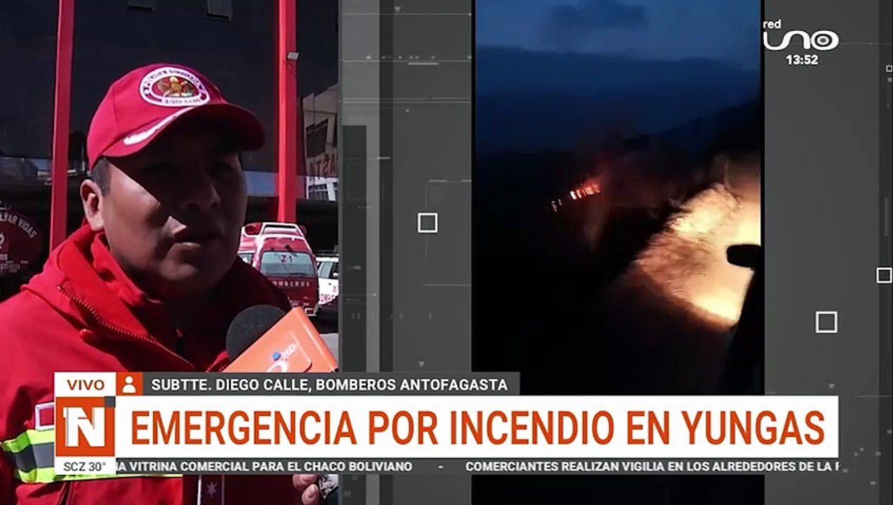 Emergencia por incendio en Yungas