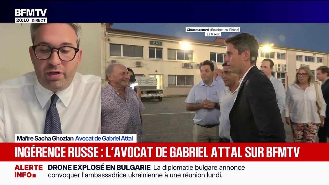 Ingérence étrangère russe: “Nous demandons au parquet l’ouverture d’une enquête et que les auteurs soient identifiés”,  explique Maître Sacha Ghozlan, avocat de Gabriel Attal