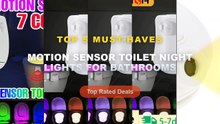 Why Everyone Is Buying Motion Sensor Toilet Night Lights For Bathrooms - Four Pattern Motion Sensor Toilet Night Light P...
