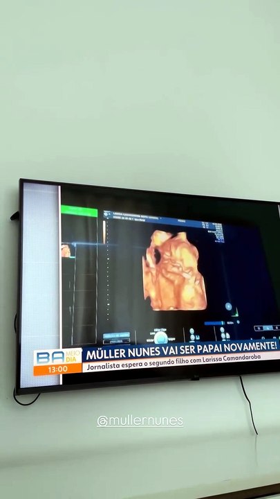 Apresentador da TV Bahia revela gravidez da esposa e anuncia que será pai pela segunda vez