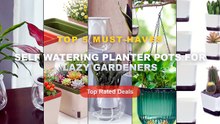 Don't Buy Self Watering Planter Pots For Lazy Gardeners Before Watching This! - 5Pcs Plant Pots, Self Watering Flower Po...