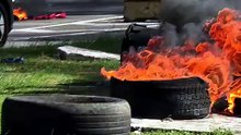 Protesto na Madeireira Brotas, em Pernambués