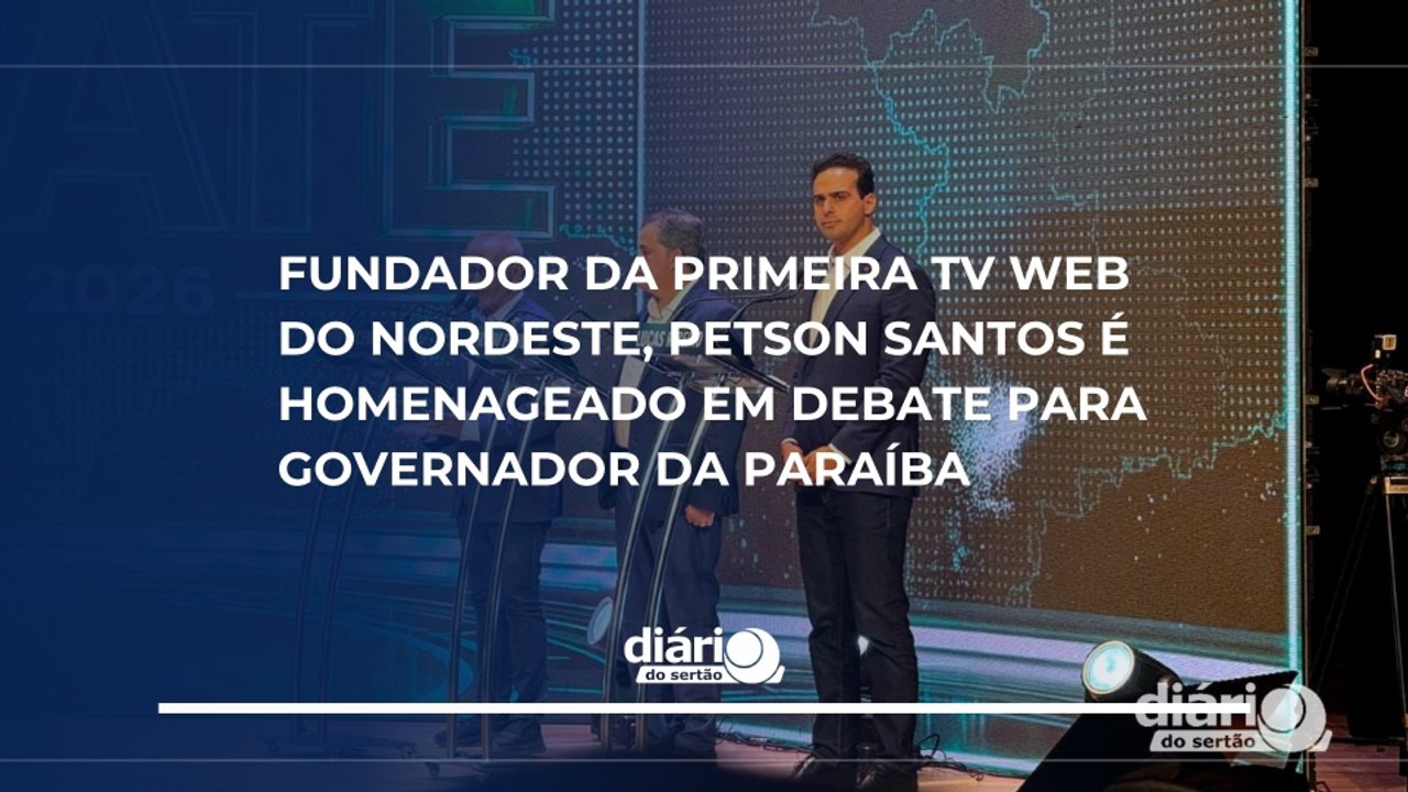 Fundador da primeira TV web do Nordeste, Petson Santos é homenageado em debate para governador da Paraíba