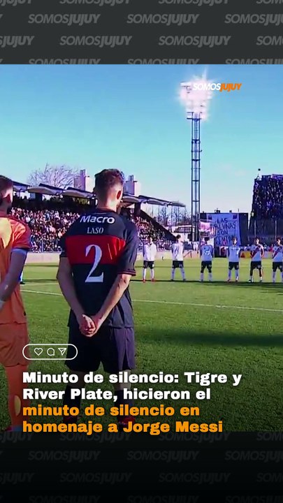 Minuto de silencio en el partido de Tigre y River