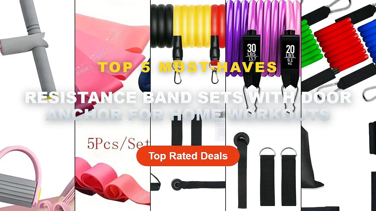 Cheap & Best Resistance Band Sets With Door Anchor For Home Workouts Unboxing & Review - Fitness Resistance Bands Set Yo...