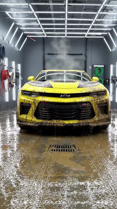 Chevrolet Camaro ZL1 Wash Transformation 🔥 | Supercharged V8 Roar