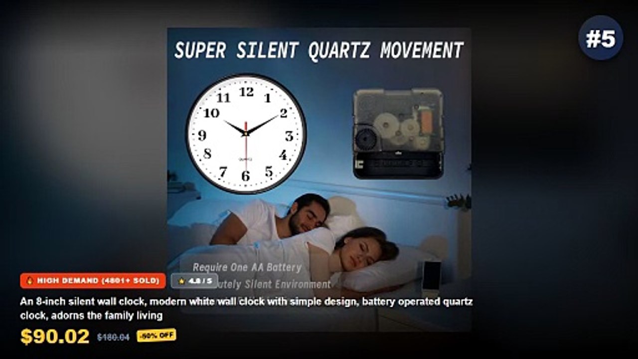 Why Everyone Is Buying Silent Wall Clocks For M...