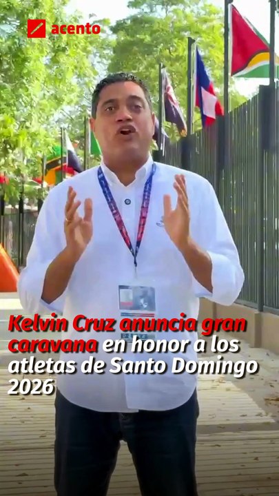 Kelvin Cruz anuncia gran caravana en honor a los atletas de Santo Domingo 2026