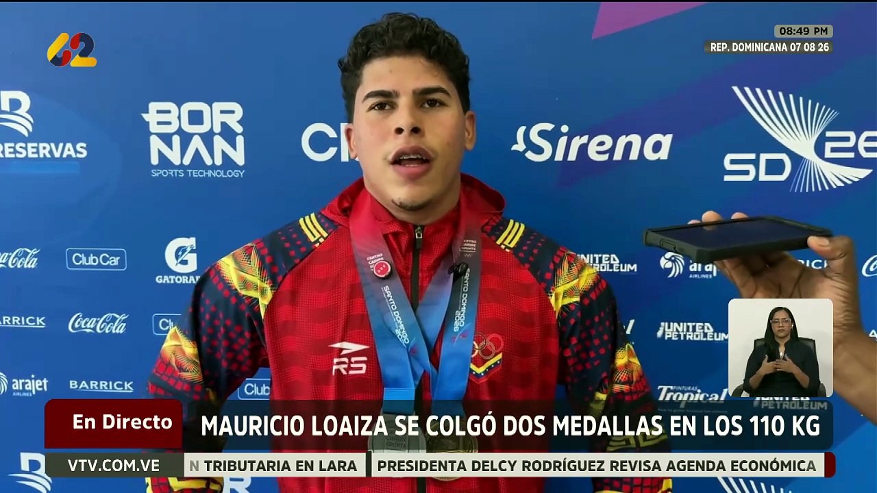 Pesista Mauricio Loaiza obtuvo medallas de oro y plata en los Juegos Centroamericanos y del Caribe
