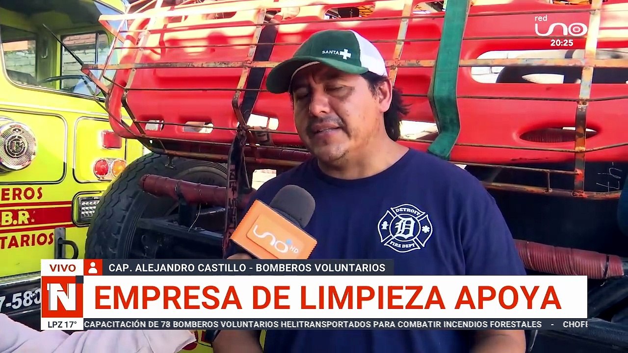EMPRESA DE LIMPIEZA APOYA A BOMBEROS