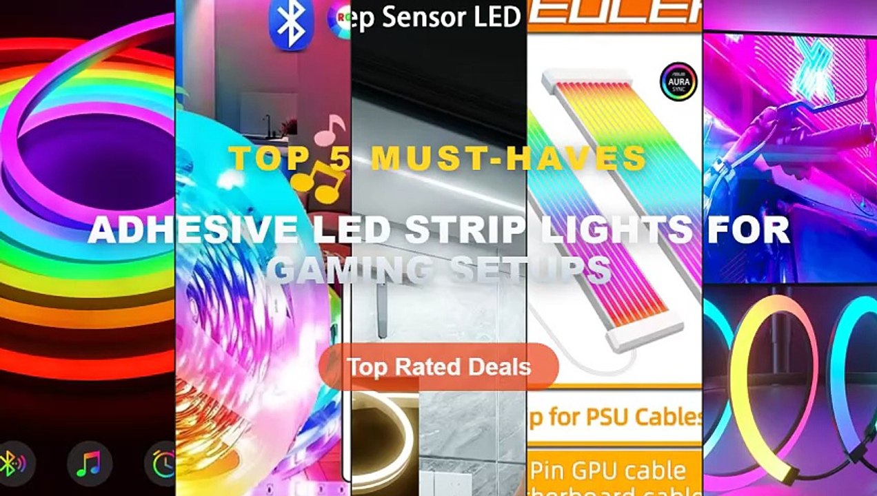 Best Adhesive LED Strip Lights For Gaming Setups on AliExpress | Review