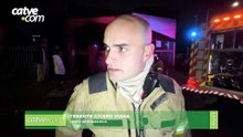 "O fogo atingiu o madeiramento do telhado", diz tenente sobre incêndio no Melissa