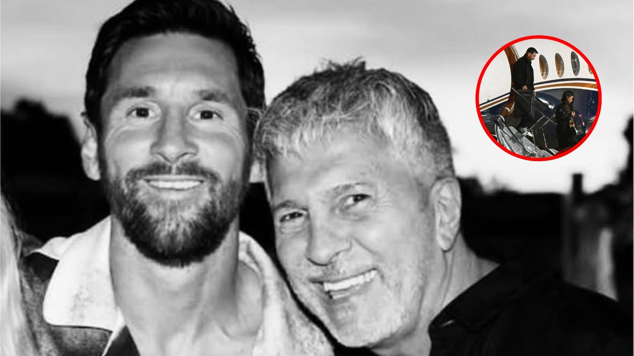 Lionel Messi y Antonella Roccuzzo arriban a Argentina, Rosario para el funeral de Jorge Messi
