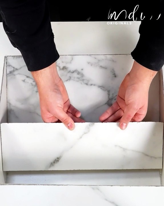 Marble bathroom sink because why not?