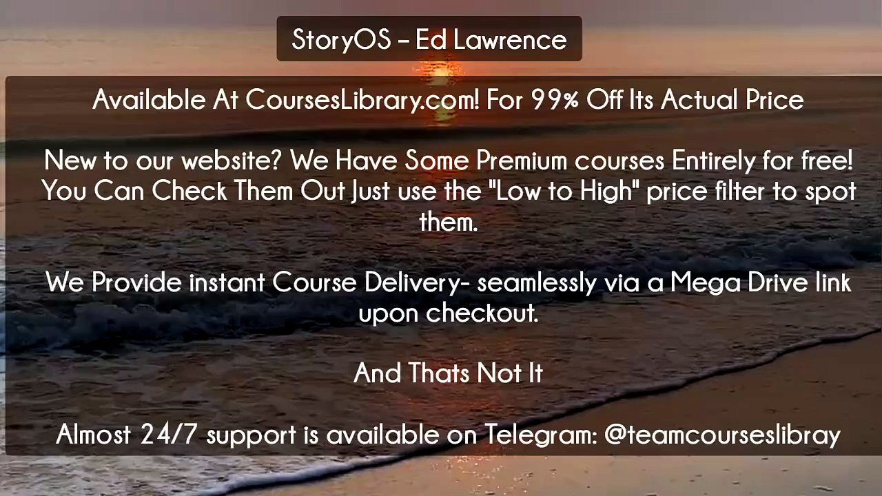(Courseslibrary.com)StoryOS – Ed Lawrence