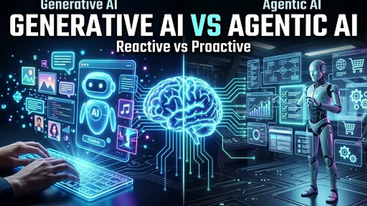 Generative vs Agentic AI: Shaping the Future of AI Collaboration