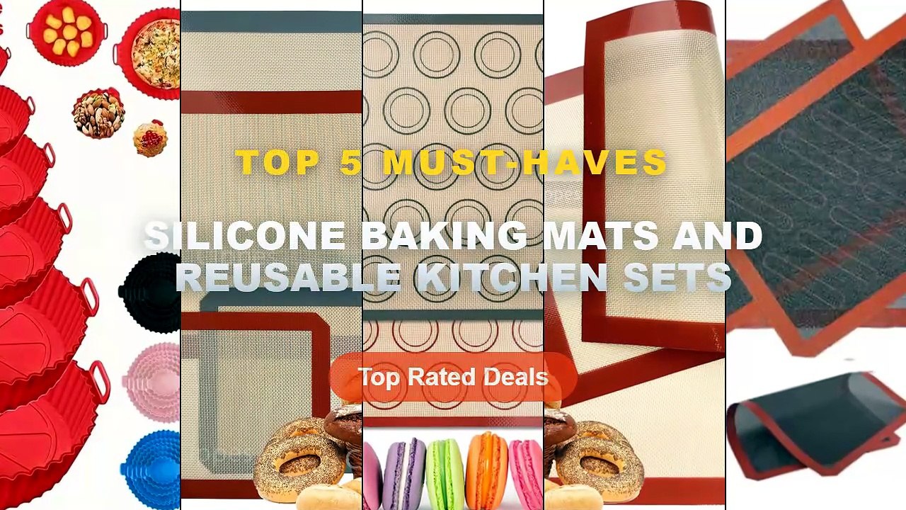 Amazing Silicone Baking Mats And Reusable Kitch...
