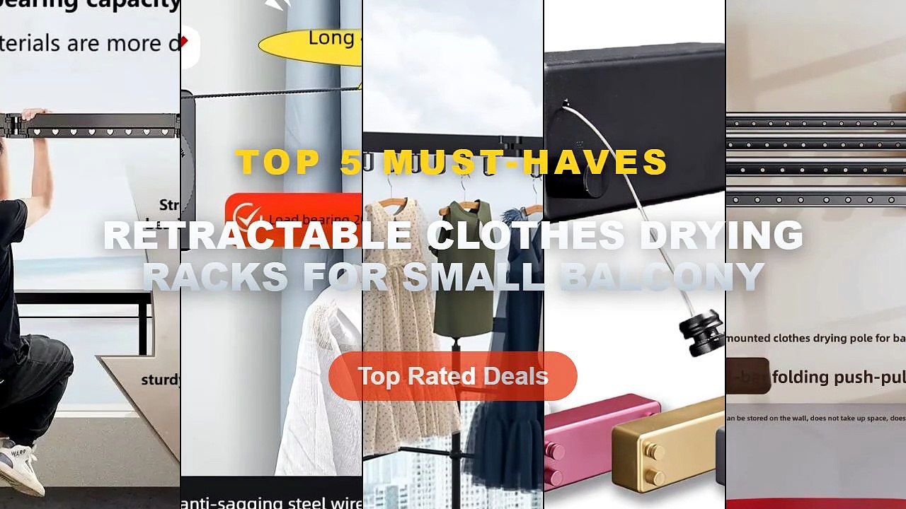 Cheap & Best Retractable Clothes Drying Racks For Small Balcony Unboxing & Review