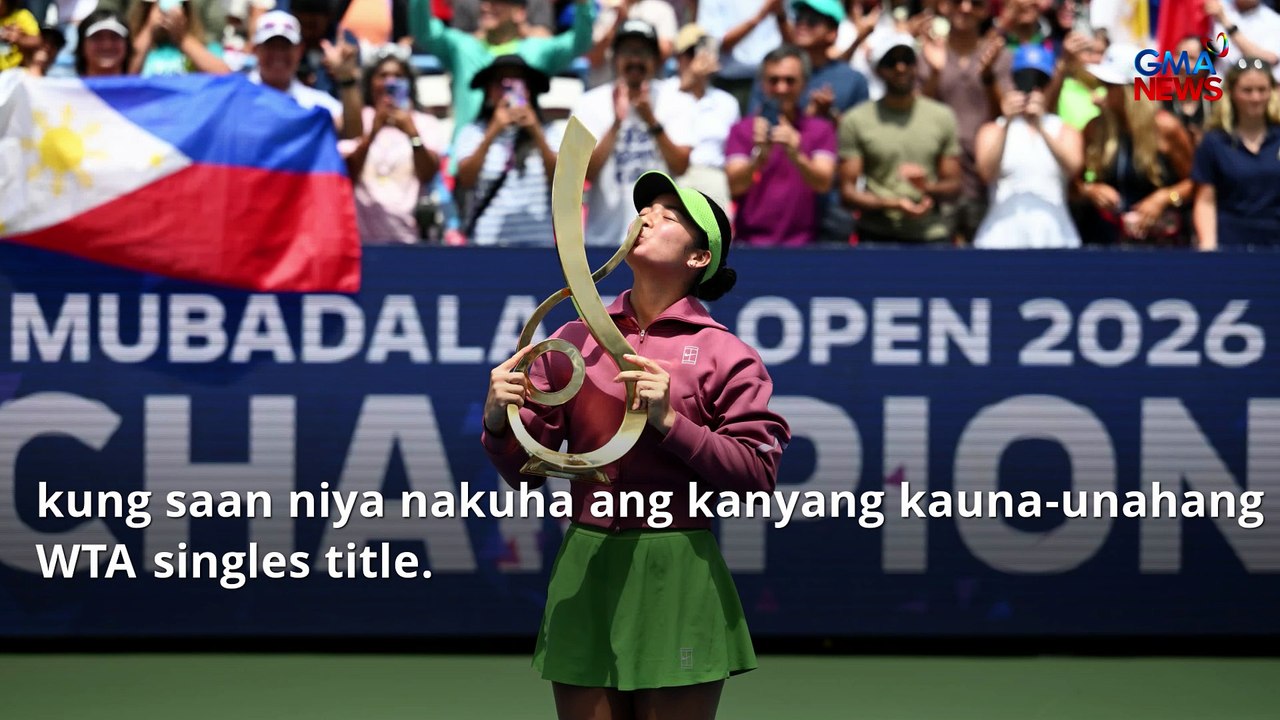 Who is Alex Eala’s next opponent, Belinda Bencic? | GMA News Feed