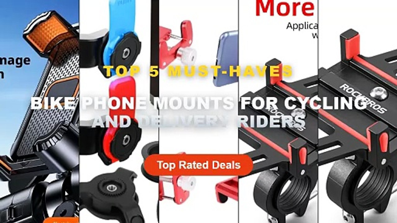 Bike Phone Mounts For Cycling And Delivery Ride...
