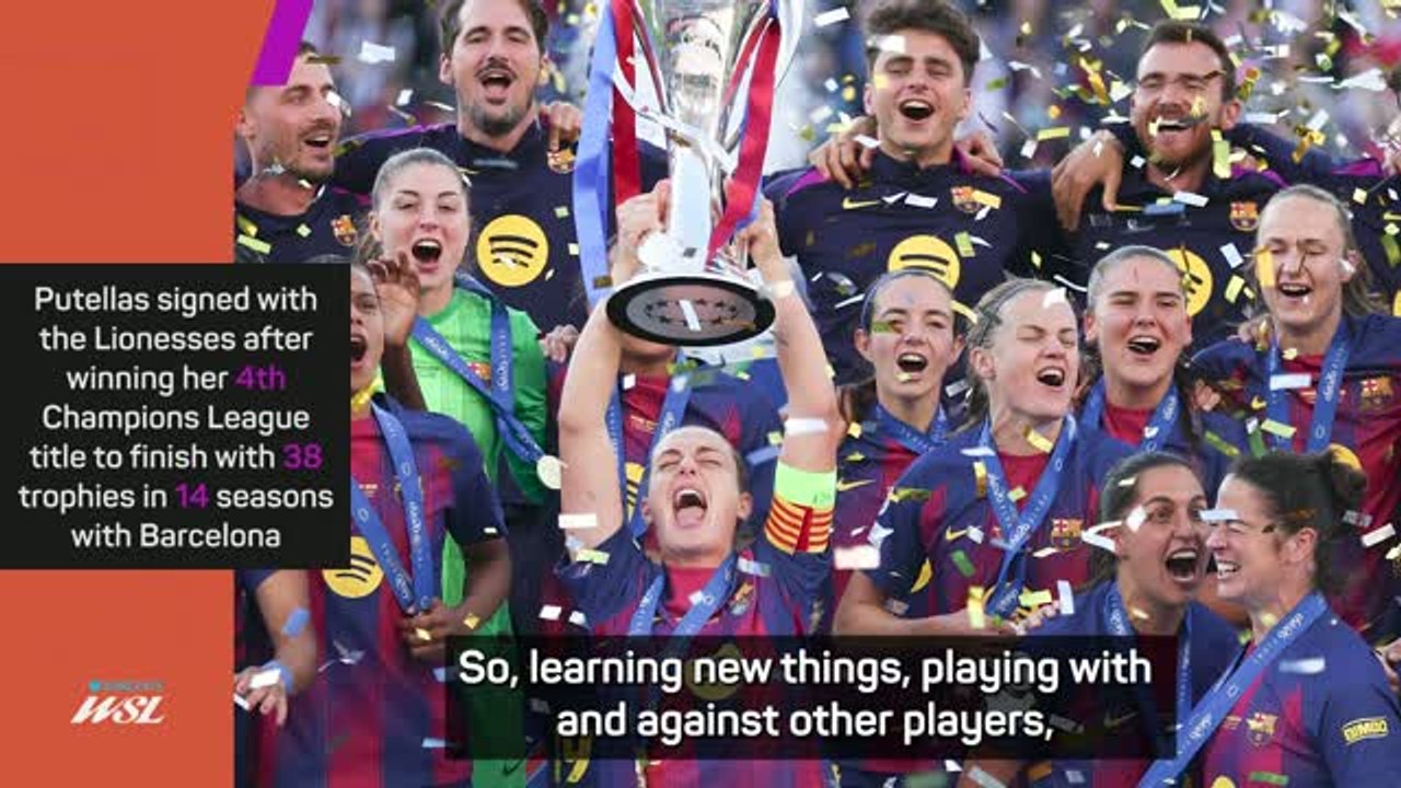 Putellas ready to 'become a complete player' in the WSL