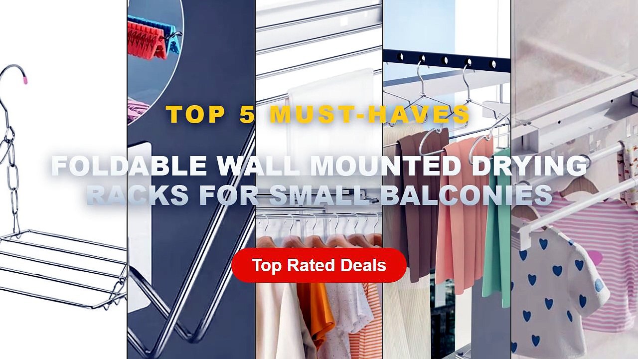 Don't Buy Foldable Wall Mounted Drying Racks For Small Balconies Before Watching This! - Small Space Storage Solution fo...