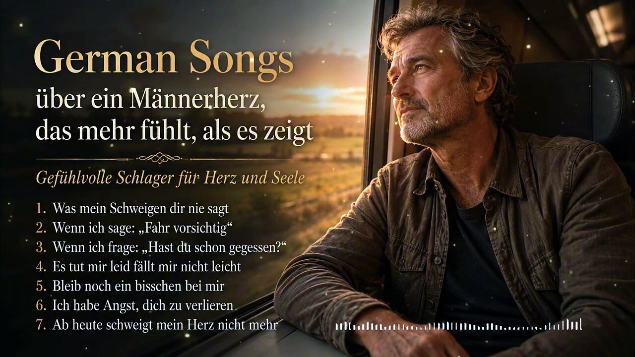German Songs über ein Männerherz, das mehr fühlt | Gefühlvolle Schlager für Herz & Seele