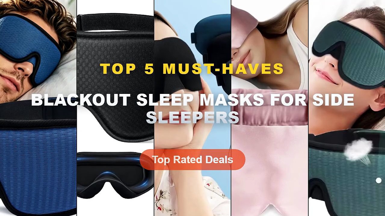 Cheap & Best Blackout Sleep Masks For Side Sleepers Unboxing & Review - 3D Contour Sleep Eye Mask Suitable for Side Slee...