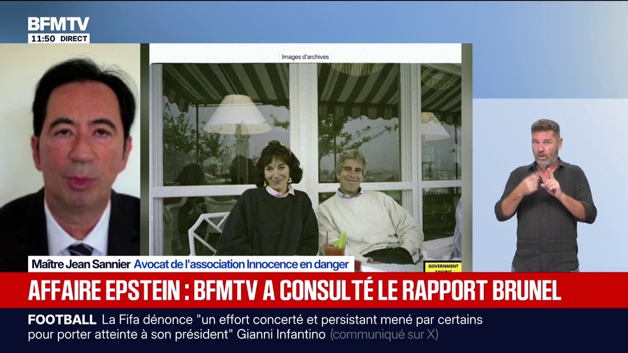 Affaire Epstein: Jean Sannier, avocat de l'association Innocence en danger, demande l'ouverture d'une information judiciaire et d'une commission d'enquête parlementaire