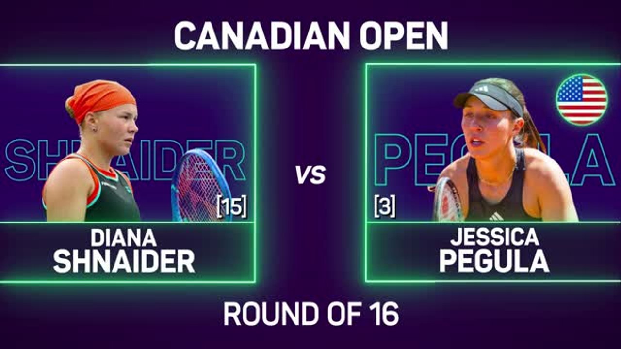 Shnaider beats Pegula for first time to reach last eight