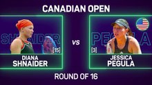 Shnaider beats Pegula for first time to reach last eight