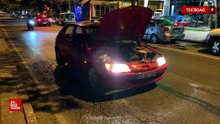 Tekirdağ'da arızalanan otomobilini yol ortasında bırakıp kaldırımda uyudu