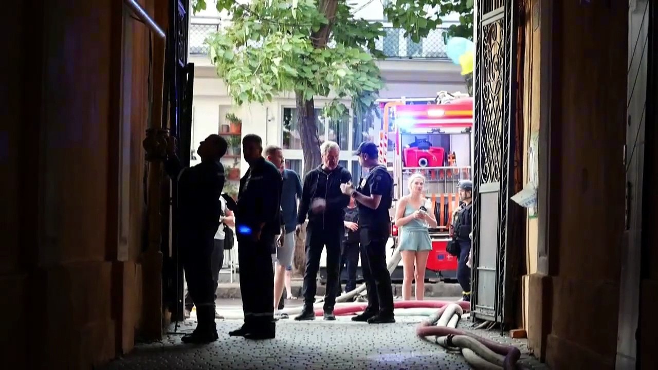 Un ataque ruso deja al menos nueve heridos en una zona residencial de Odesa