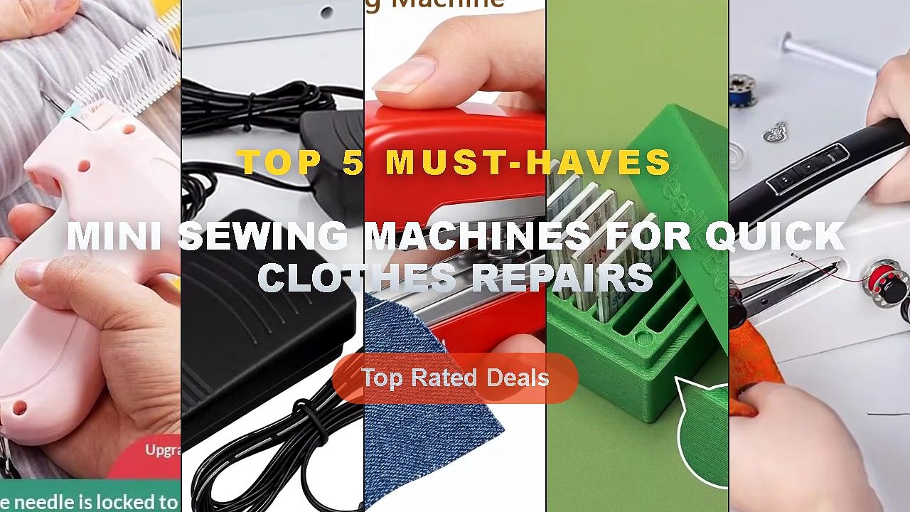 Amazing Mini Sewing Machines For Quick Clothes...