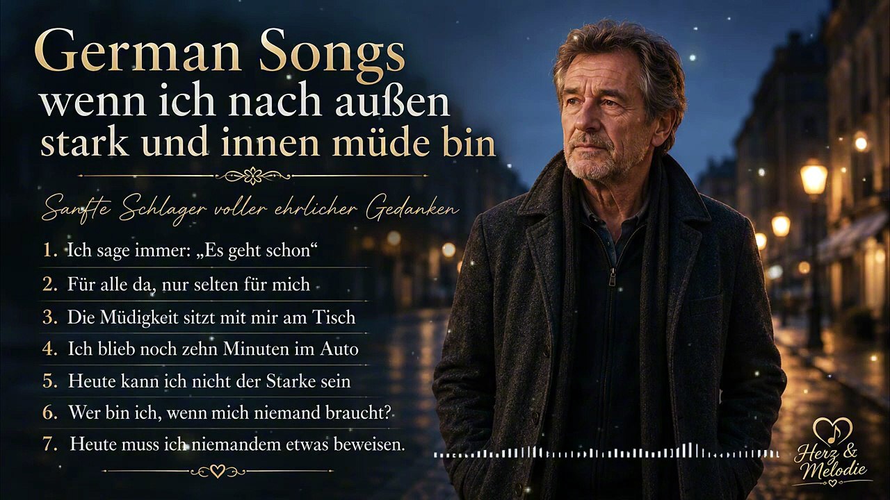 German Songs wenn ich nach außen stark & innen müde bin | Sanfte Schlager voller ehrlicher Gedanken