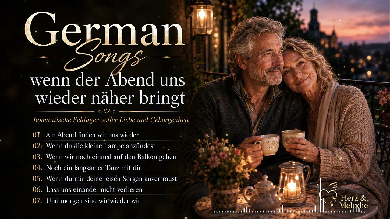 German Songs wenn der Abend uns wieder näher bringt | Romantische Schlager voller Liebe
