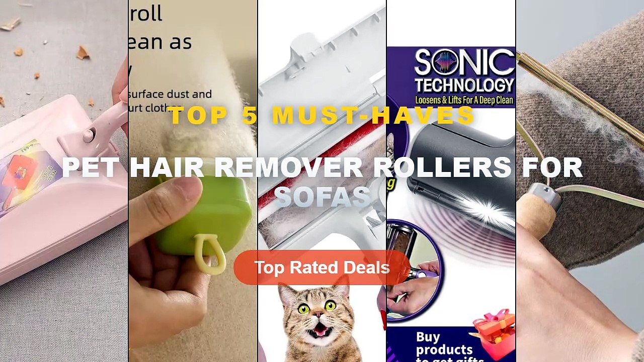 Pet Hair Remover Rollers For Sofas: Top 5 Best...