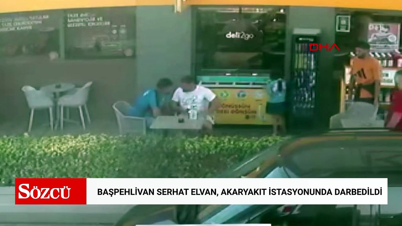 Başpehlivan Serhat Elvan, güreş turnuvasına giderken akaryakıt istasyonunda darbedildi